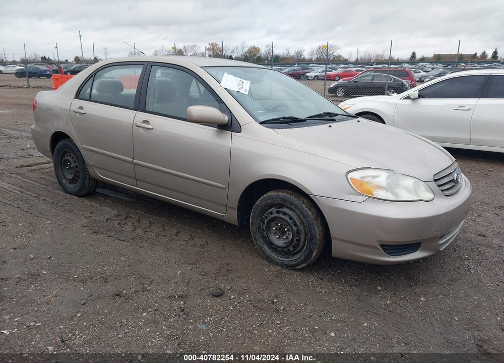 2004 TOYOTA COROLLA LE VIN: 2T1BR38E94C183555