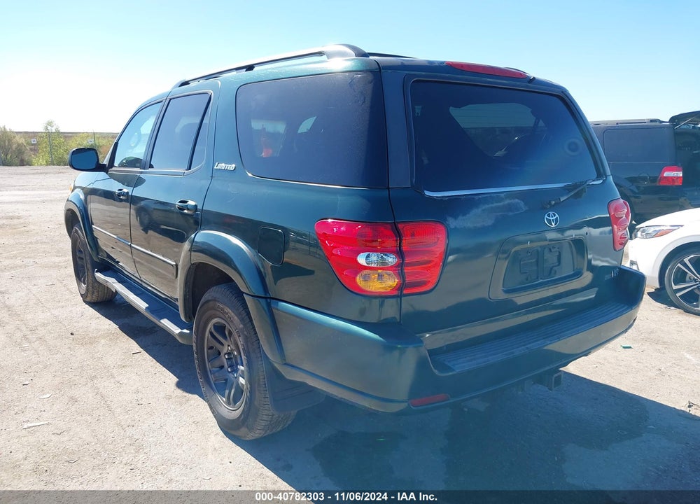 2003 TOYOTA SEQUOIA LIMITED V8 VIN: 5TDZT38AX3S144914