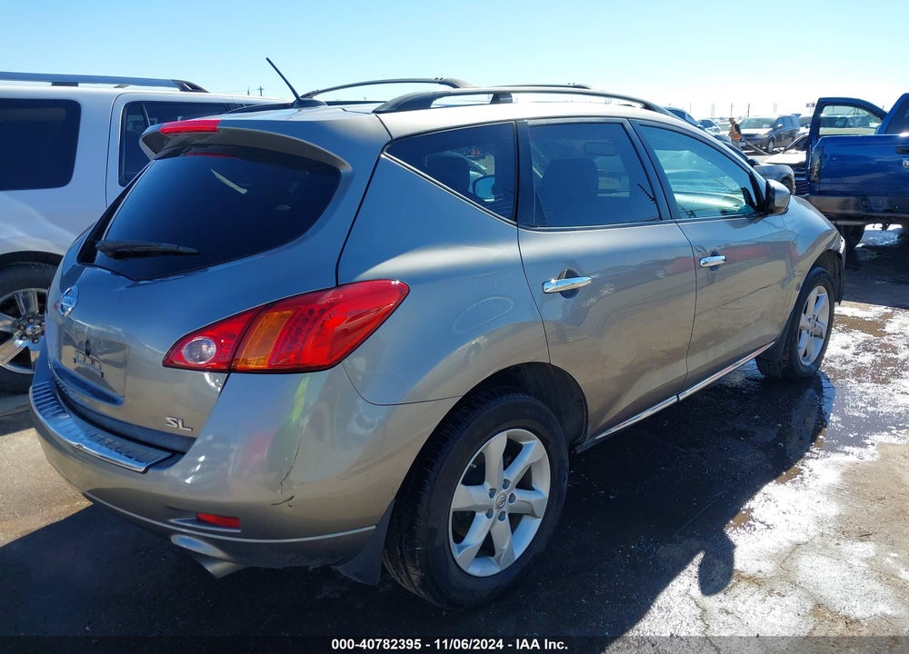 2009 NISSAN MURANO SL VIN: JN8AZ18U59W105865