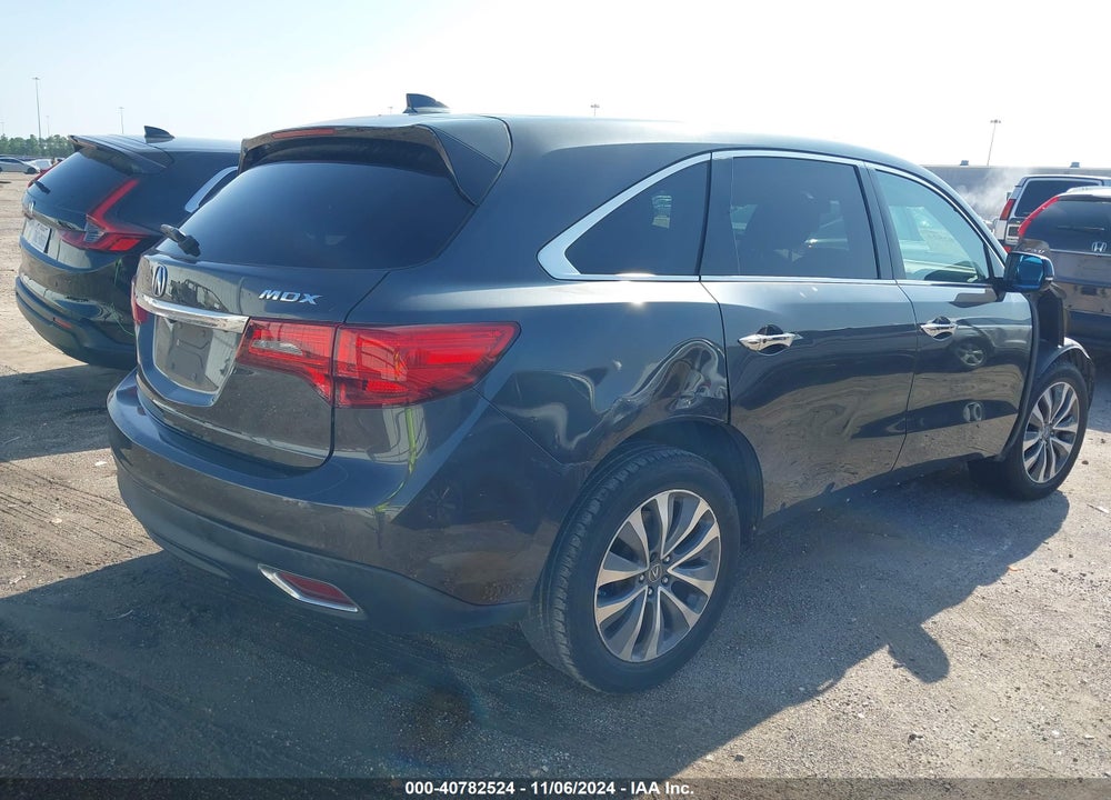 2014 ACURA MDX TECHNOLOGY PACKAGE VIN: 5FRYD3H42EB017471