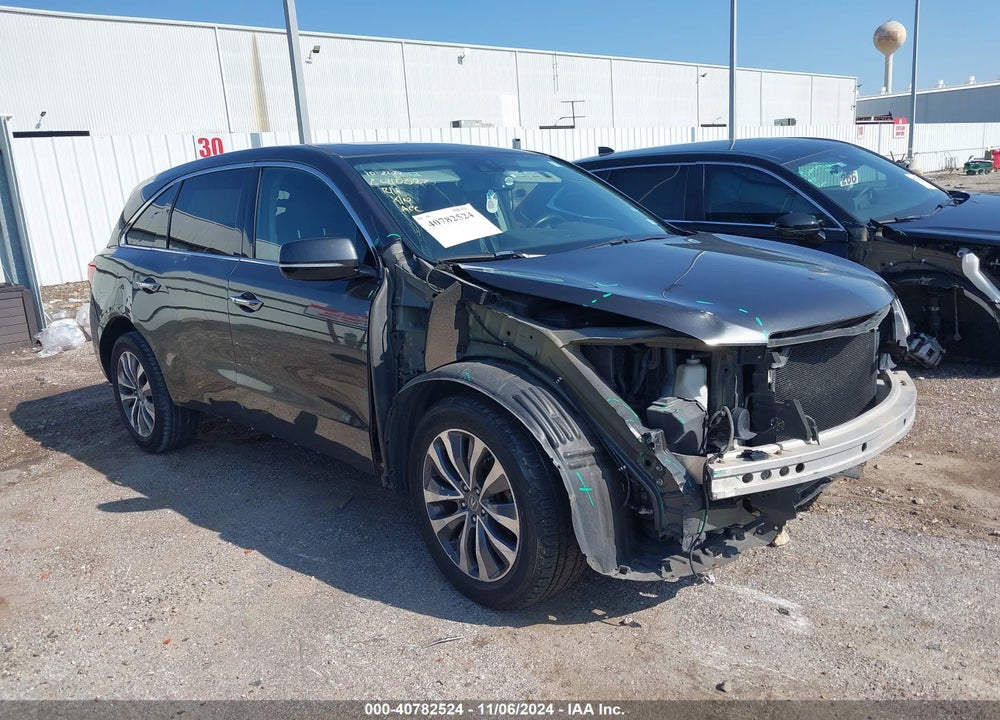 2014 ACURA MDX TECHNOLOGY PACKAGE VIN: 5FRYD3H42EB017471