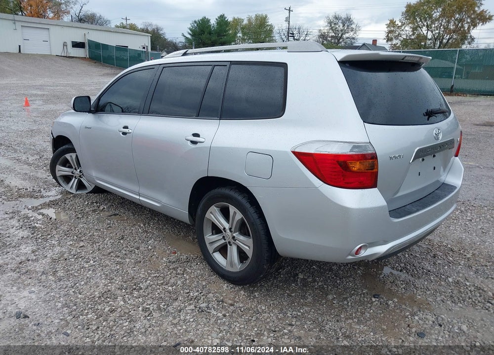 2008 TOYOTA HIGHLANDER SPORT VIN: JTEDS43A082049198