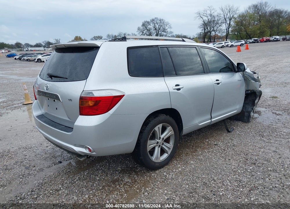 2008 TOYOTA HIGHLANDER SPORT VIN: JTEDS43A082049198