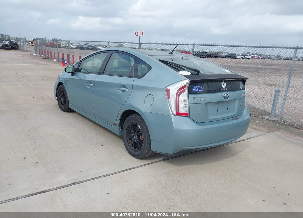 2013 TOYOTA PRIUS VIN: JTDKN3DU8D5598579