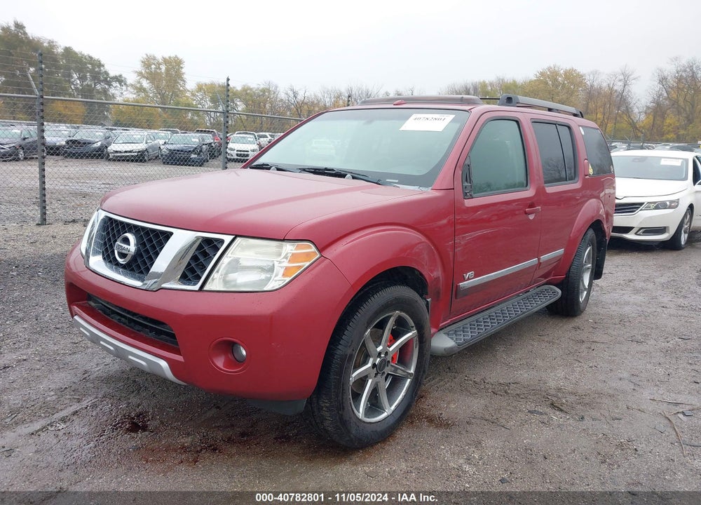 2008 NISSAN PATHFINDER LE V8 VIN: 5N1BR18B88C603035