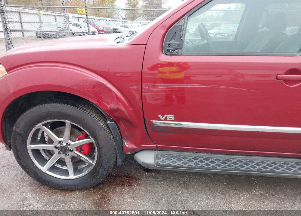 2008 NISSAN PATHFINDER LE V8 VIN: 5N1BR18B88C603035