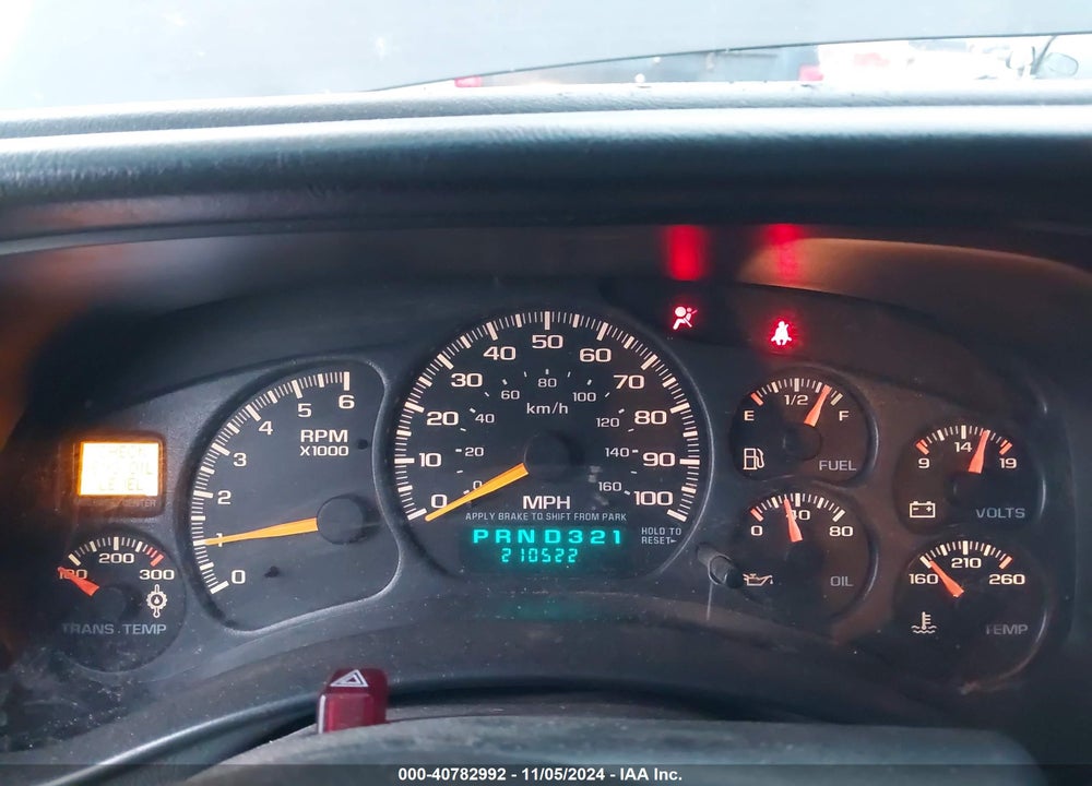 2001 CHEVROLET SILVERADO 1500HD LS VIN: 1GCGK13U11F159511