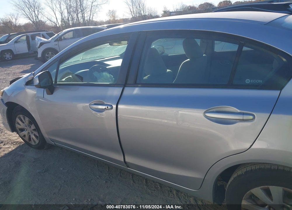 2012 HONDA CIVIC LX VIN: 19XFB2F54CE085763