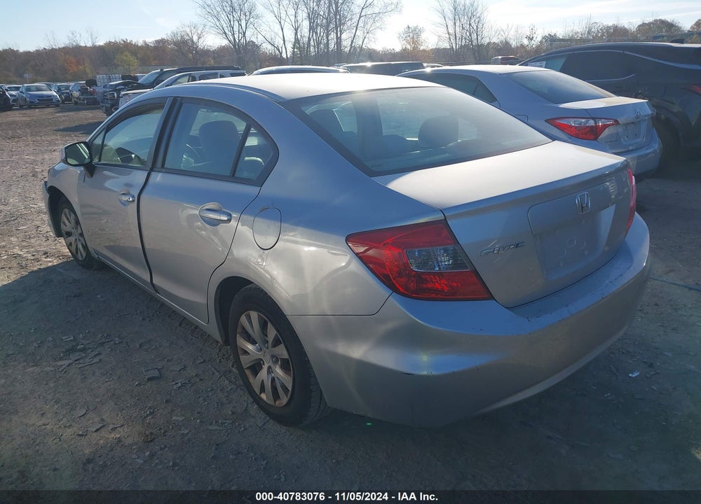 2012 HONDA CIVIC LX VIN: 19XFB2F54CE085763