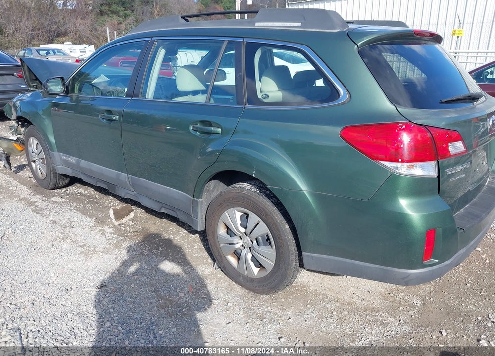 2010 SUBARU OUTBACK 2.5I VIN: 4S4BRCAC9A3366723