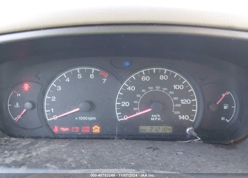 2001 HYUNDAI ELANTRA GLS VIN: KMHDN45D41U127183