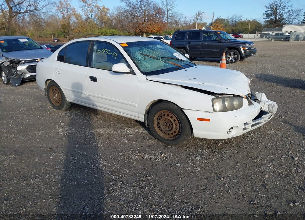 2001 HYUNDAI ELANTRA GLS VIN: KMHDN45D41U127183