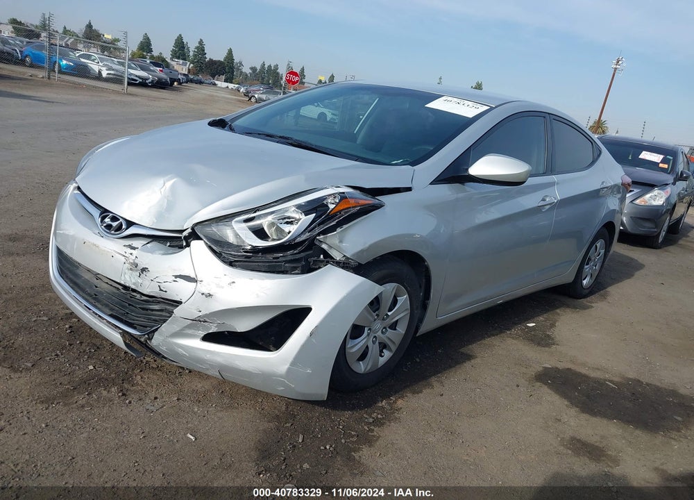 2016 HYUNDAI ELANTRA SE VIN: 5NPDH4AE2GH698040
