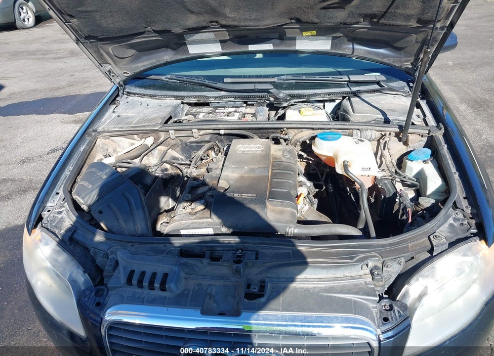 2007 AUDI A4 2.0T VIN: WAUDF78E27A138357