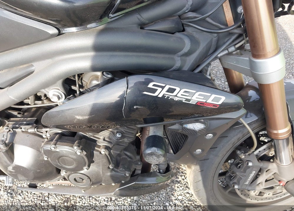 2012 TRIUMPH MOTORCYCLE SPEED TRIPLE ABS VIN: SMTN01PK5CT517348