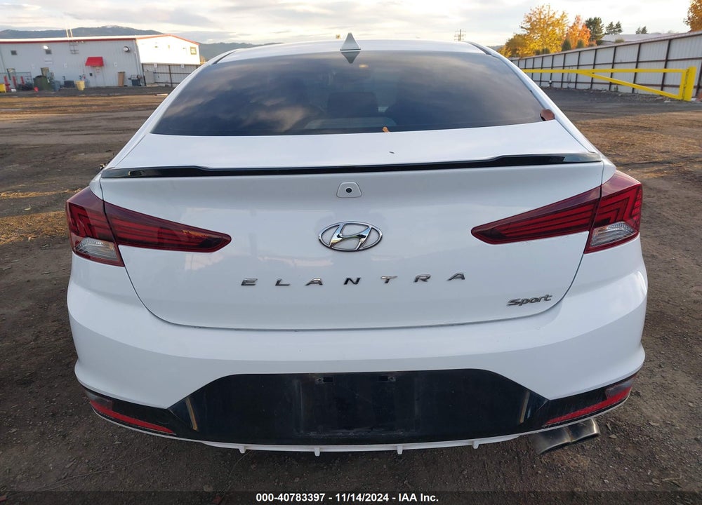 2019 HYUNDAI ELANTRA SPORT VIN: KMHD04LBXKU839344