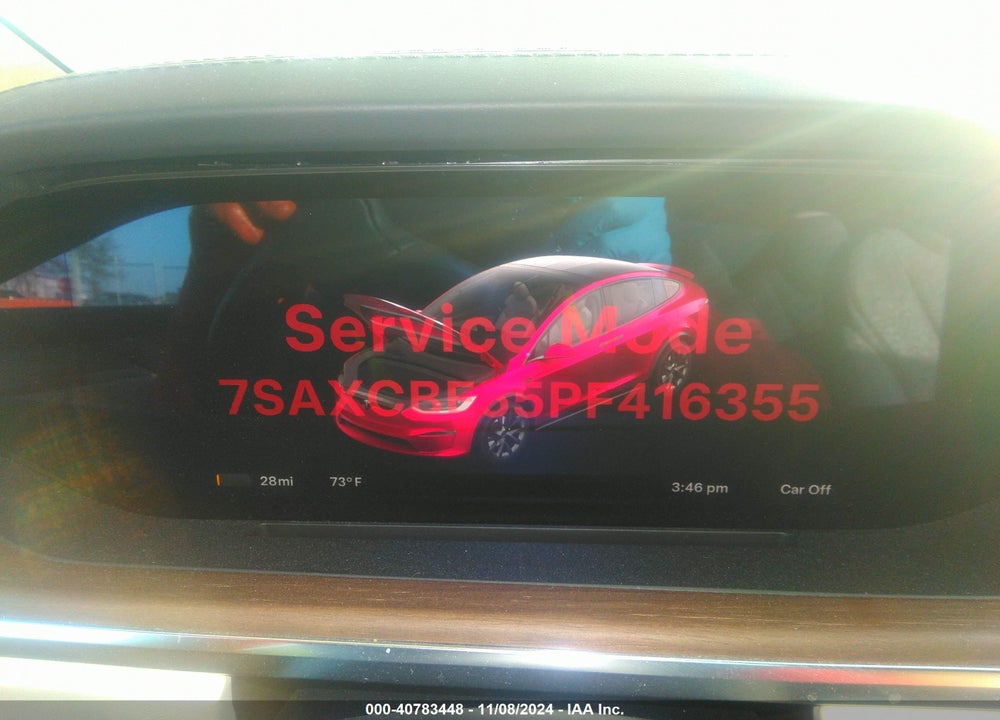 2023 TESLA MODEL X DUAL MOTOR ALL-WHEEL DRIVE/STANDARD RANGE VIN: 7SAXCBE55PF416355