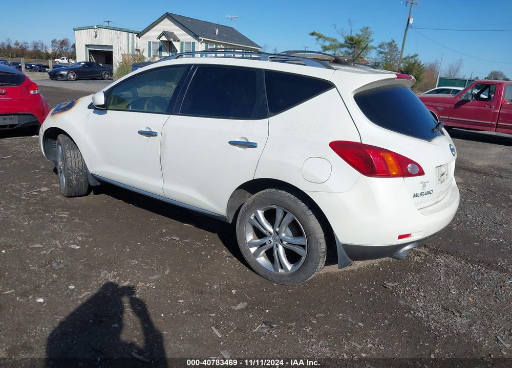 2009 NISSAN MURANO LE VIN: JN8AZ18W79W143664