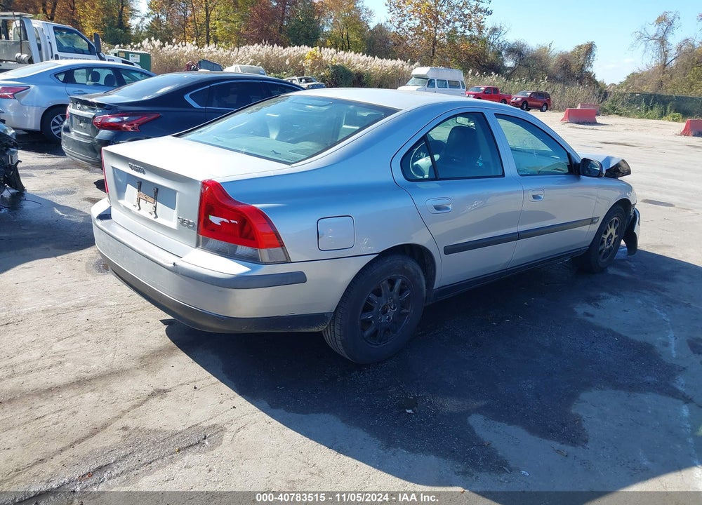 2001 VOLVO S60 2.4 VIN: YV1RS61NX12004362