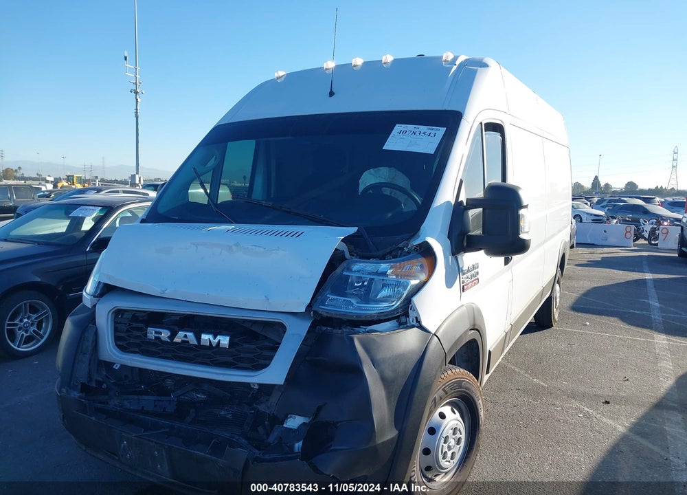 2021 RAM PROMASTER 2500 HIGH ROOF 159 WB VIN: 3C6LRVDG2ME554958