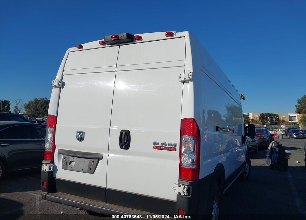 2021 RAM PROMASTER 2500 HIGH ROOF 159 WB VIN: 3C6LRVDG2ME554958