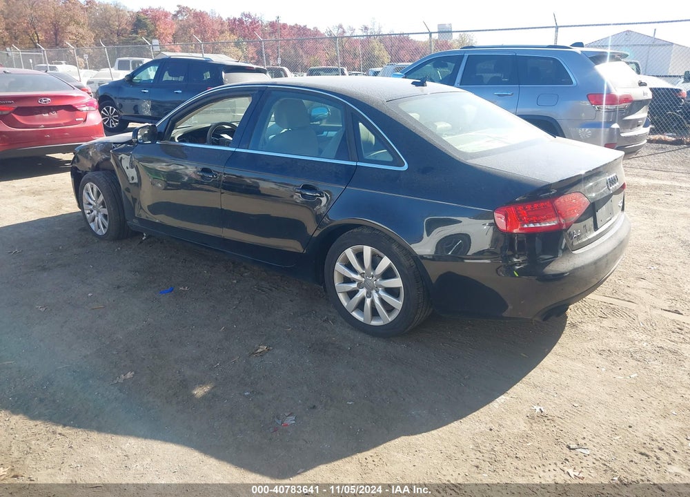 2012 AUDI A4 2.0T PREMIUM VIN: WAUBFAFL8CN011072