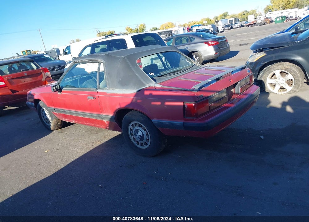 1991 FORD MUSTANG LX VIN: 1FACP44M3MF162498