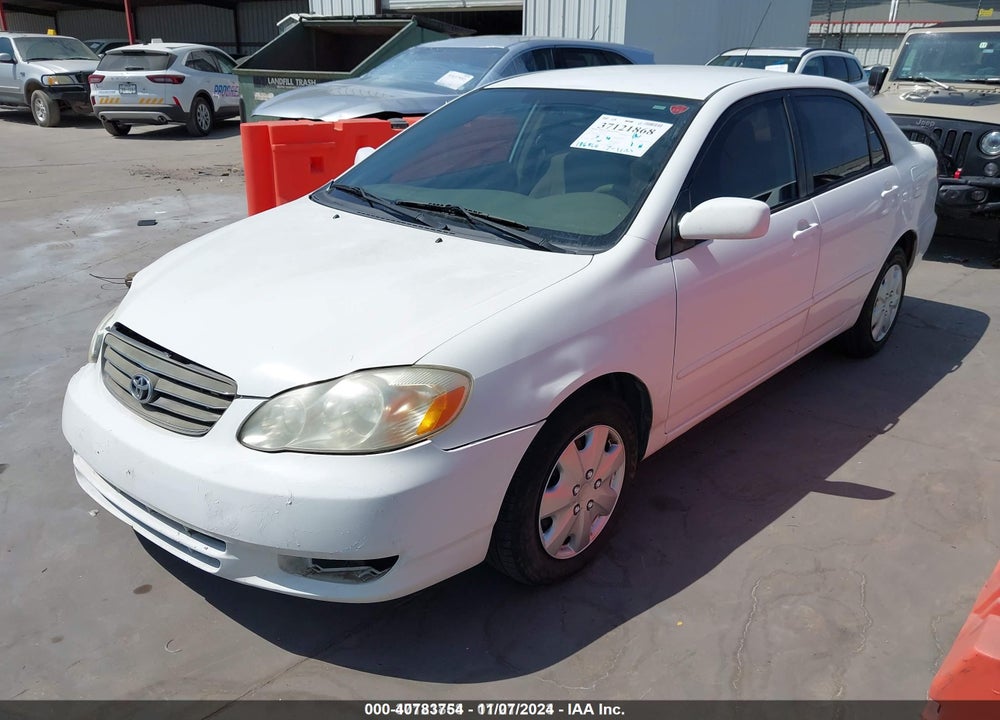 2003 TOYOTA COROLLA LE VIN: JTDBR32E830051582