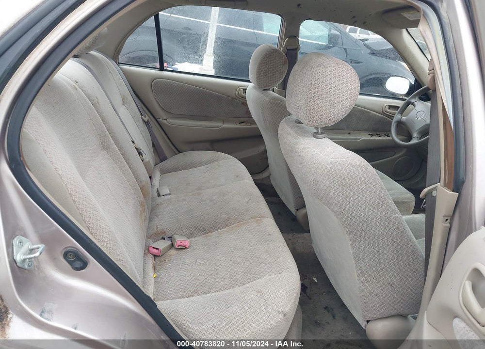 2000 TOYOTA COROLLA CE VIN: 2T1BR12E7YC380758