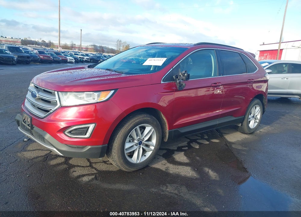 2015 FORD EDGE SEL VIN: 2FMTK4J84FBB39263