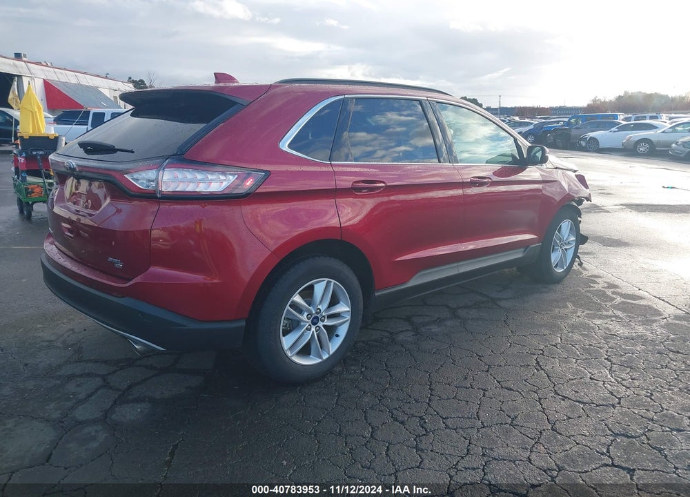 2015 FORD EDGE SEL VIN: 2FMTK4J84FBB39263