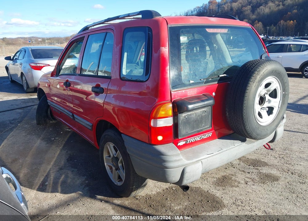 2002 CHEVROLET TRACKER HARD TOP BASE VIN: 2CNBJ13C026906737