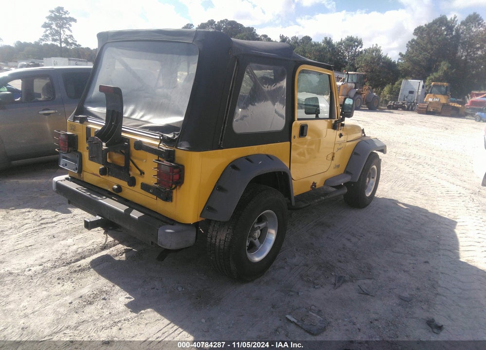 2000 JEEP WRANGLER SPORT VIN: 1J4FA49S3YP748063