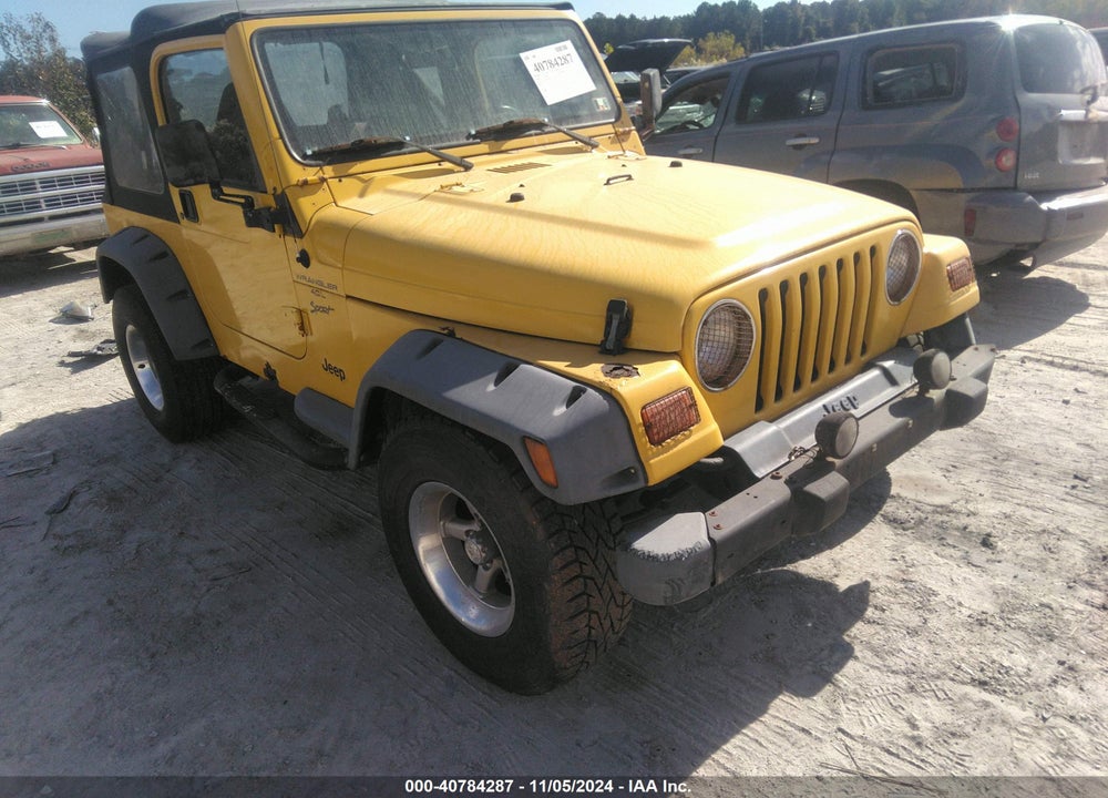 2000 JEEP WRANGLER SPORT VIN: 1J4FA49S3YP748063