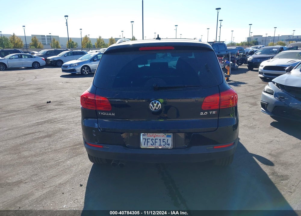 2014 VOLKSWAGEN TIGUAN SEL VIN: WVGAV3AX2EW606208