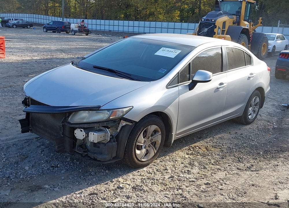 2013 HONDA CIVIC LX VIN: 19XFB2F50DE012682