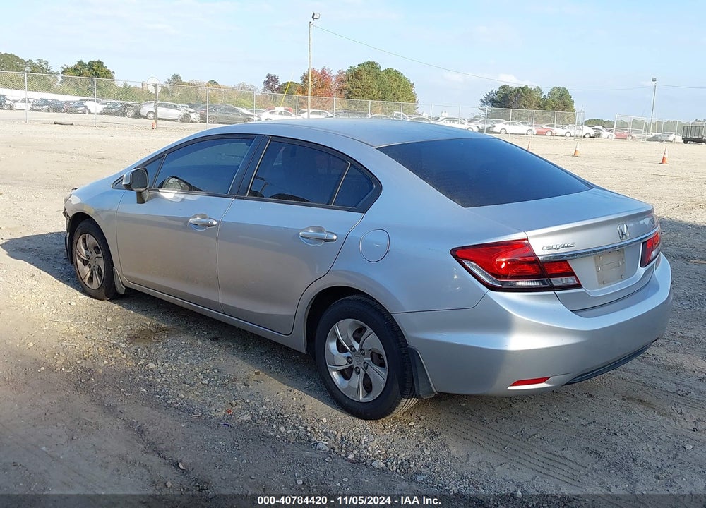2013 HONDA CIVIC LX VIN: 19XFB2F50DE012682