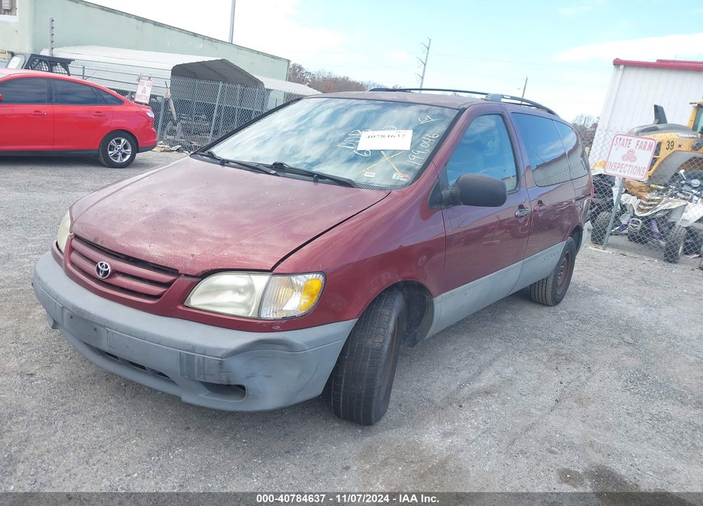 2001 TOYOTA SIENNA LE VIN: 4T3ZF13C51U403437