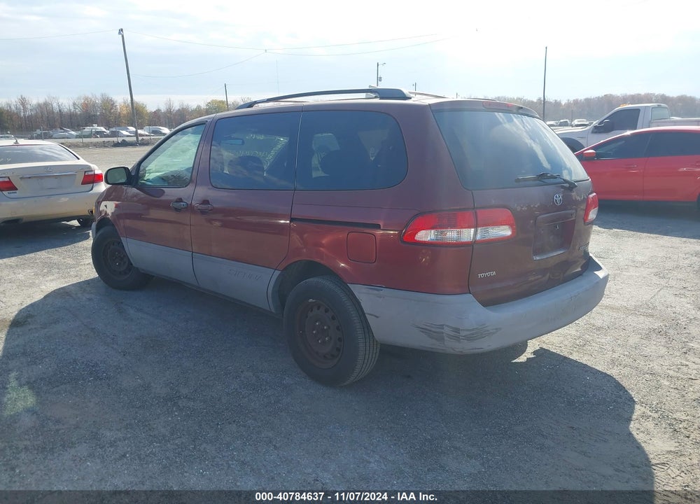 2001 TOYOTA SIENNA LE VIN: 4T3ZF13C51U403437