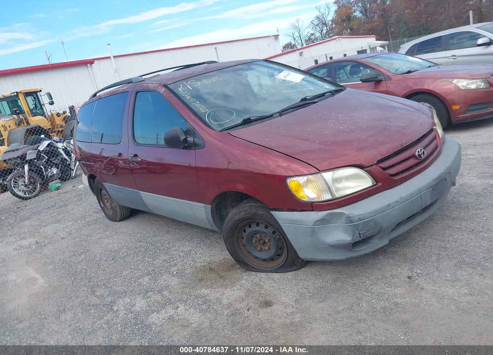 2001 TOYOTA SIENNA LE VIN: 4T3ZF13C51U403437