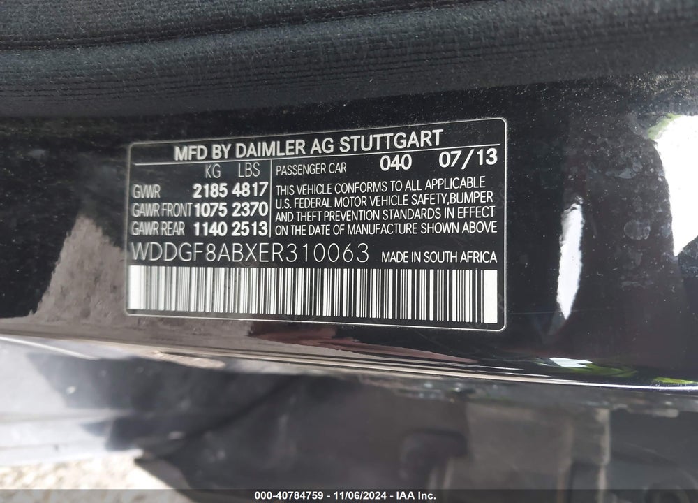 2014 MERCEDES-BENZ C 300 C 300 LUXURY/SPORT 4MATIC VIN: WDDGF8ABXER310063