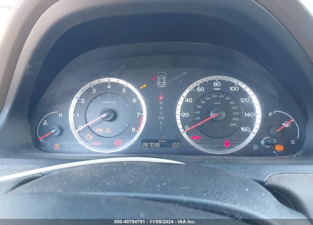 2009 HONDA ACCORD 2.4 EX-L VIN: 1HGCP26849A115825