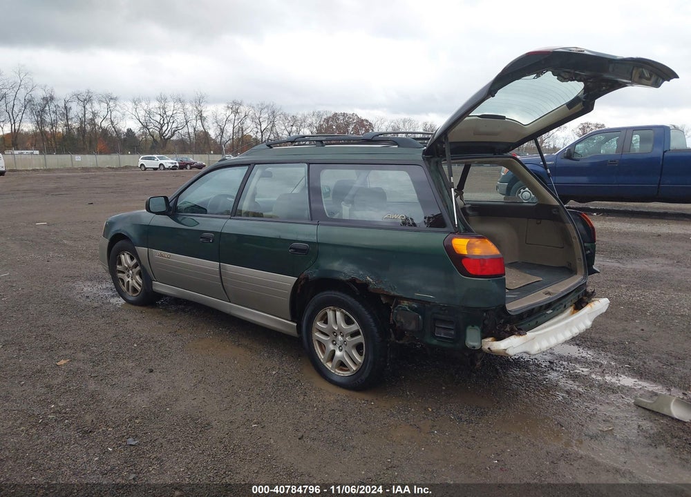 2000 SUBARU OUTBACK VIN: 4S3BH6657Y7647120