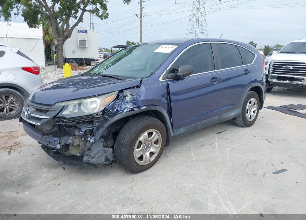 2013 HONDA CR-V LX VIN: 2HKRM3H37DH504436