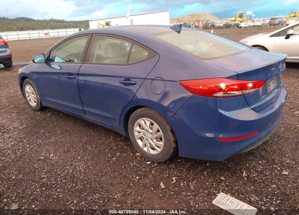 2017 HYUNDAI ELANTRA SE VIN: 5NPD74LF5HH091687