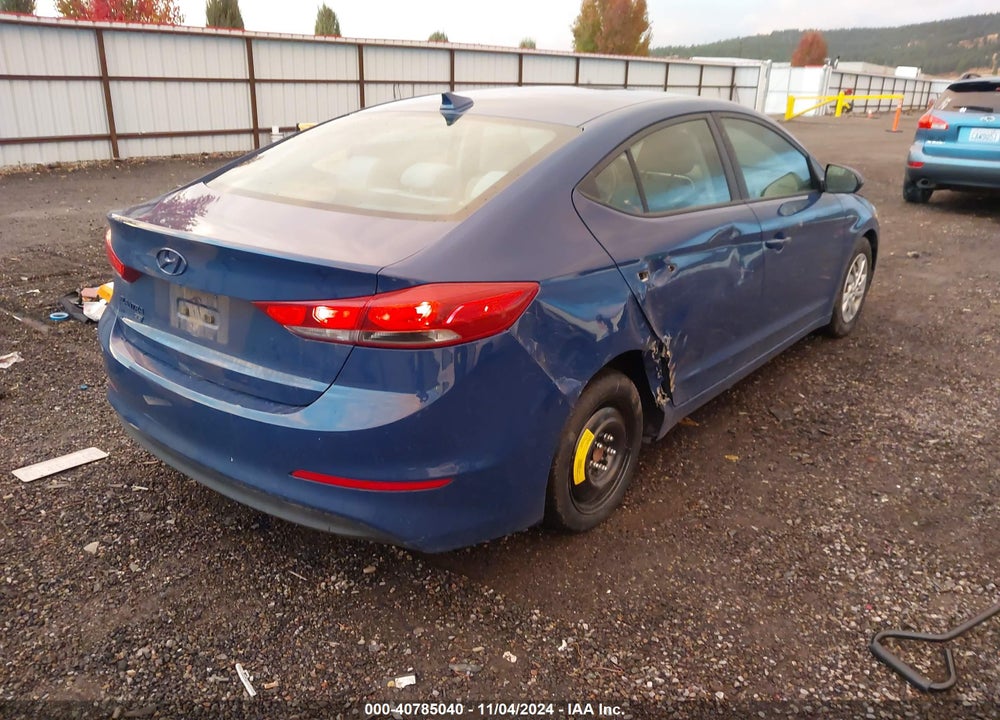 2017 HYUNDAI ELANTRA SE VIN: 5NPD74LF5HH091687