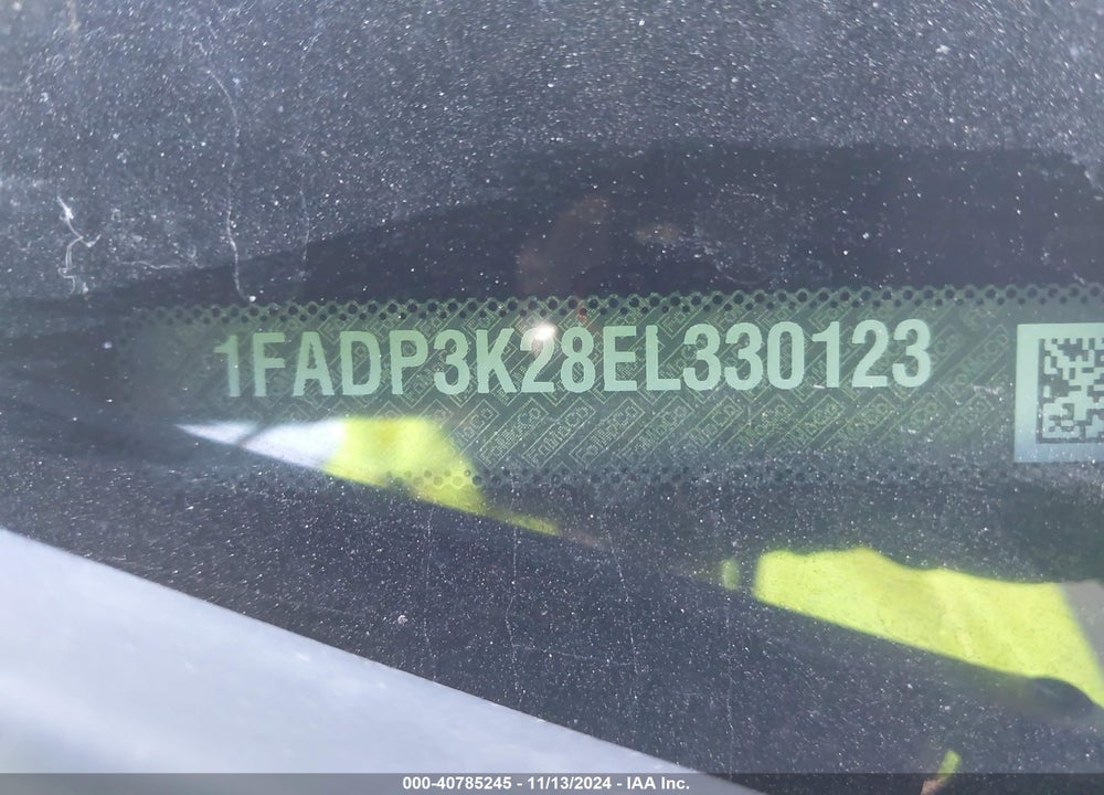 2014 FORD FOCUS SE VIN: 1FADP3K28EL330123