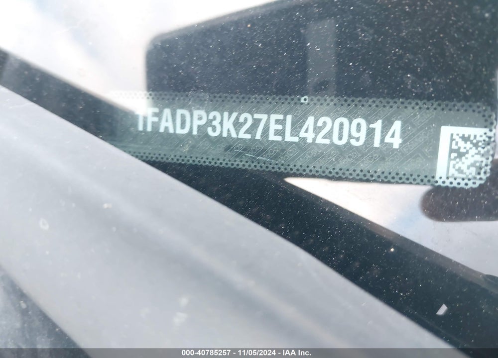 2014 FORD FOCUS SE VIN: 1FADP3K27EL420914
