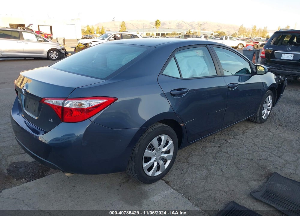 2016 TOYOTA COROLLA LE VIN: 5YFBURHE2GP512330
