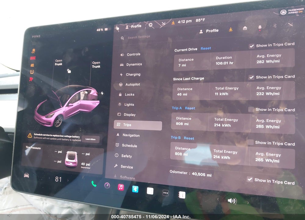 2021 TESLA MODEL 3 STANDARD RANGE PLUS REAR-WHEEL DRIVE VIN: 5YJ3E1EA6MF047773